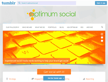 Tablet Screenshot of optimumsocial.com